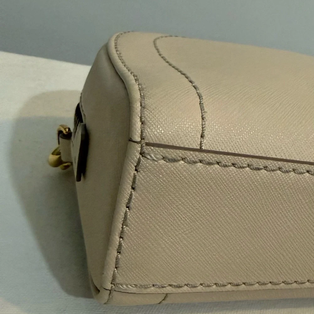 Marc Jacobs Playback Cream Leather Crossbody Shoulder Bag